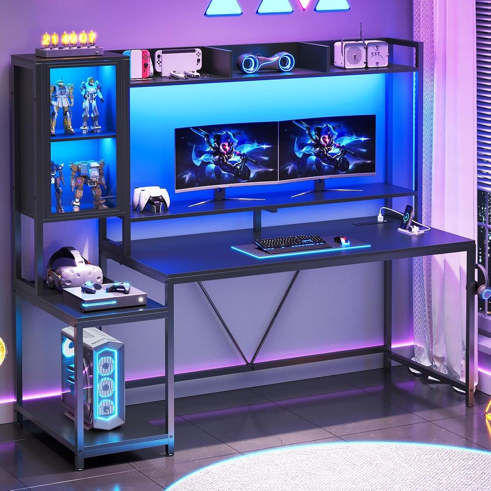 Storage - โต๊ะเกมมิ่งขนาด 60 นิ้ว พร้อมที่เก็บของ ตู้เก็บของ ตู้โชว์
