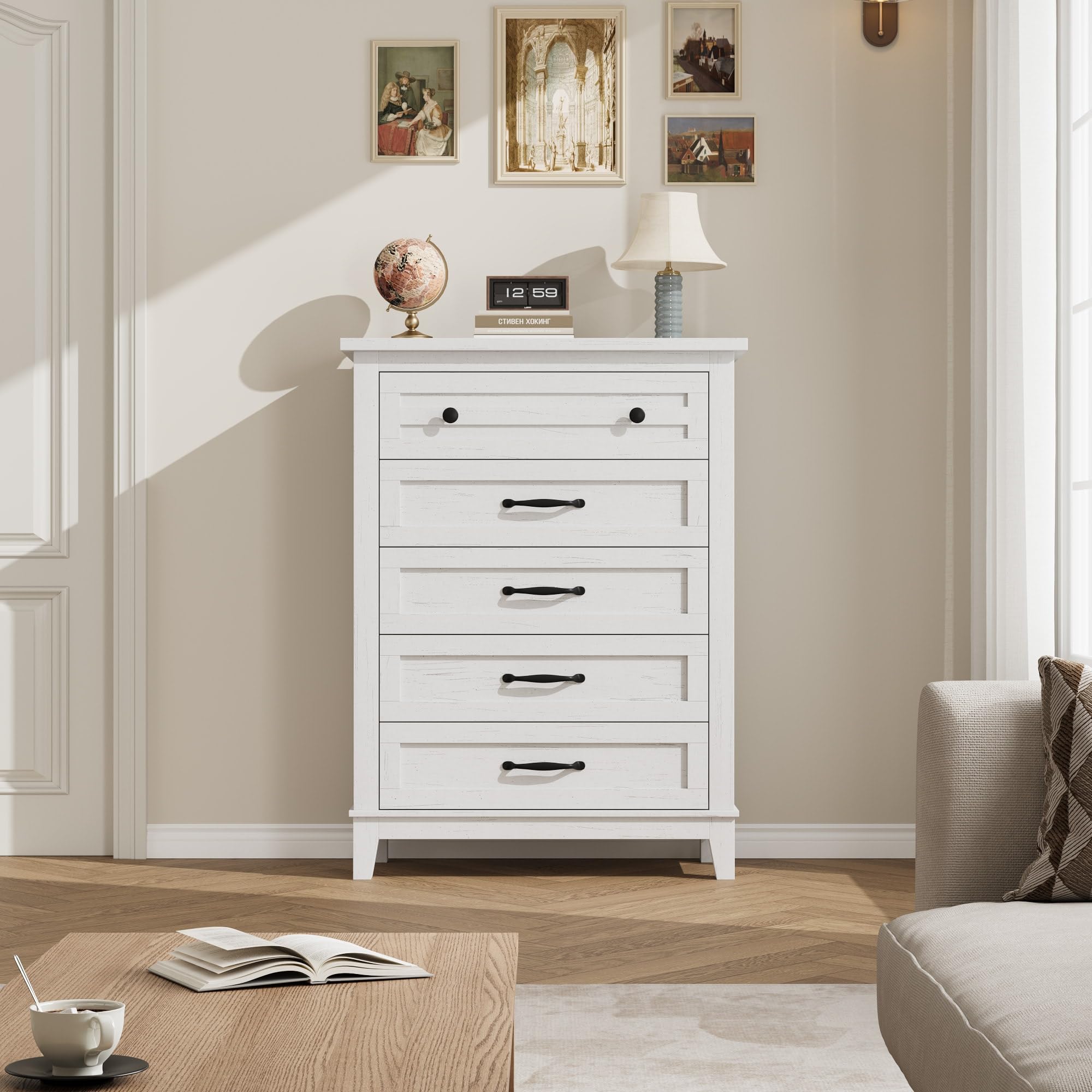 ตู้เสื้อผ้าแบบตั้งพื้นสูง 5 ลิ - Bedroom Furniture บทวิจารณ์และราคา