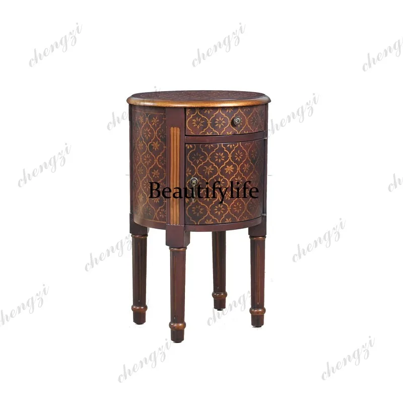 9344 โต๊ะข้างเตียงทรงกลมลายดอก - Sofas บทวิจารณ์และราคา