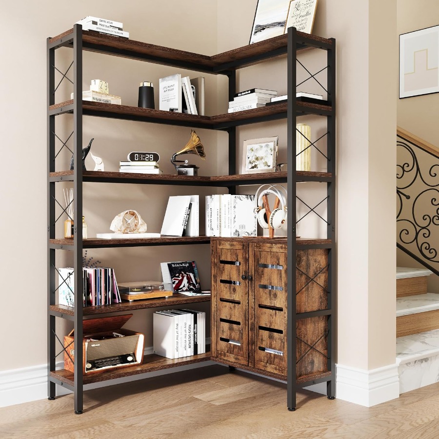 ชั้นวางหนังสือแบบมุม 6 ชั้น สำ - Storage บทวิจารณ์และราคา