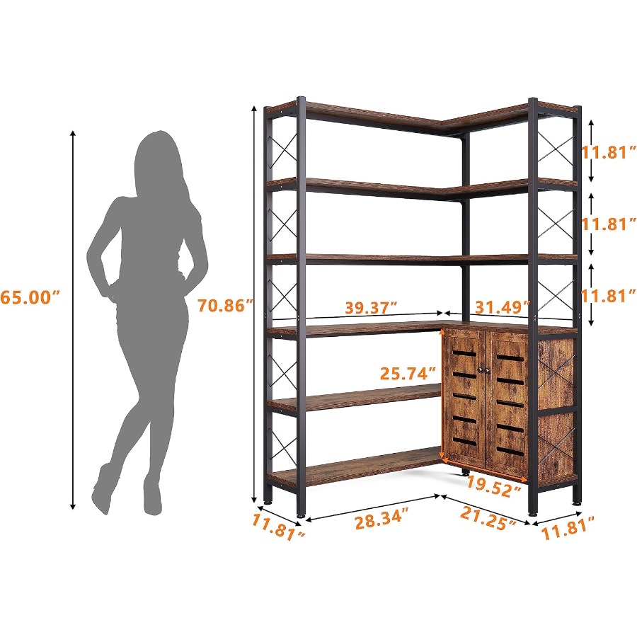 ชั้นวางหนังสือแบบมุม 6 ชั้น สำ - Storage บทวิจารณ์และราคา