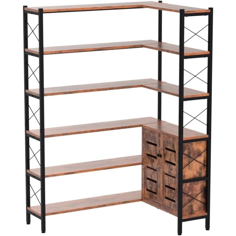 ชั้นวางหนังสือแบบมุม 6 ชั้น สำ - Storage บทวิจารณ์และราคา