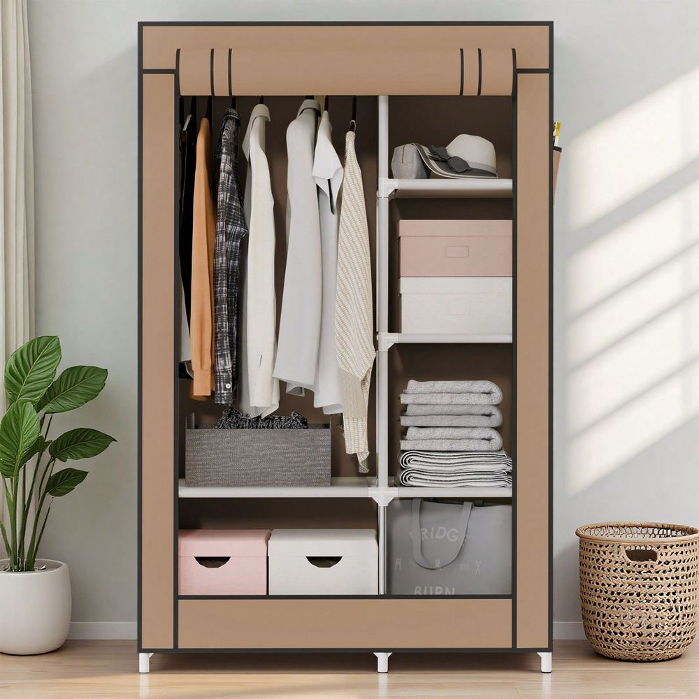 ตู้เก็บเสื้อผ้าแบบแขวน, ตู้เสื - Wardrobe Closet Portable Fabric Cover บทวิจารณ์และราคา
