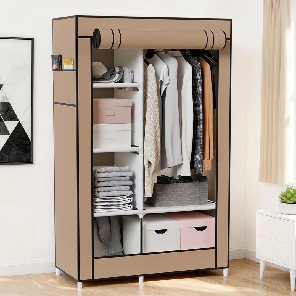ตู้เก็บเสื้อผ้าแบบแขวน, ตู้เสื - Wardrobe Closet Portable Fabric Cover บทวิจารณ์และราคา