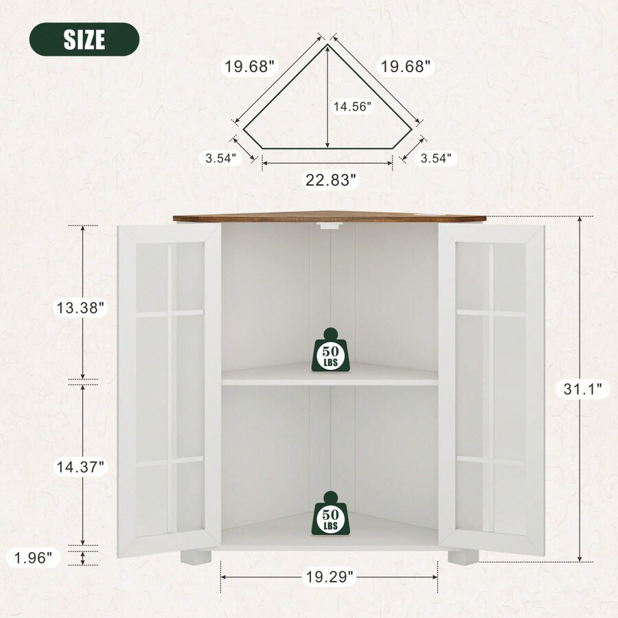 ตู้สไตล์ฟาร์มเฮาส์พร้อมไฟ LED, - Storage บทวิจารณ์และราคา