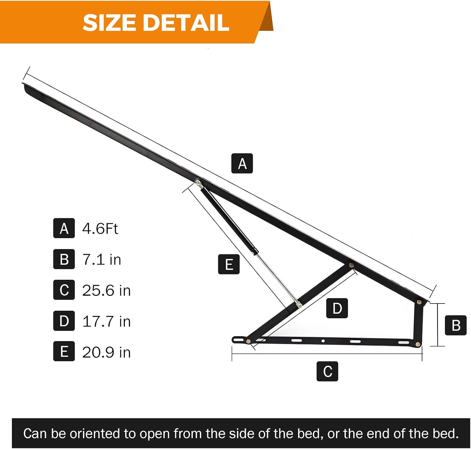 กลไกยกเตียงสูง 4.6 ฟุต, รับน้ำ - Gas Lift Storage Bed Hydraulic บทวิจารณ์และราคา