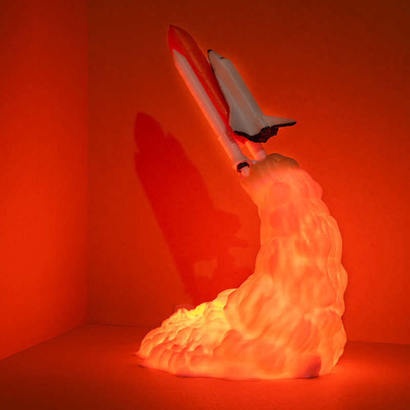 USB ชาร์จกระสวยอวกาศจรวด LED โ - Floating Nightstand With Led Light บทวิจารณ์และราคา