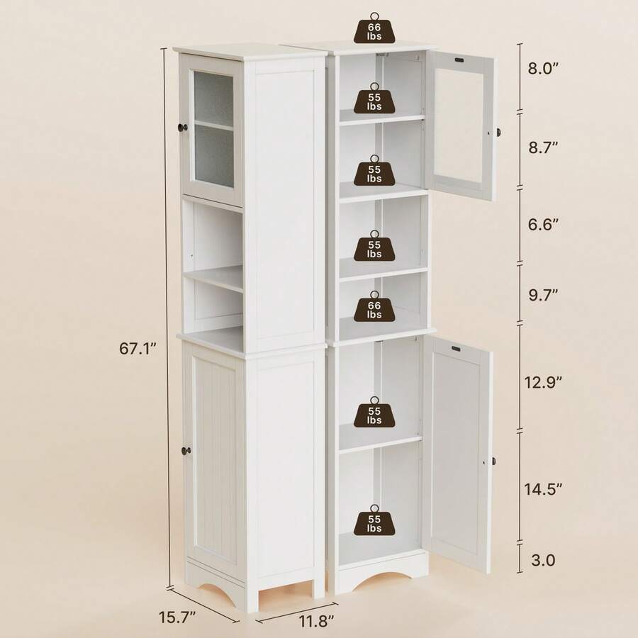 ตู้เก็บของในห้องน้ำแบบมีบานประ - Storage บทวิจารณ์และราคา