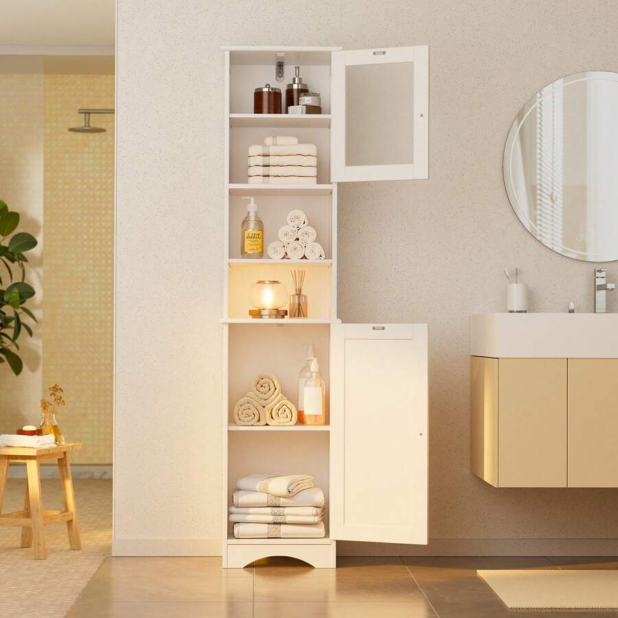ตู้เก็บของในห้องน้ำแบบมีบานประ - Storage บทวิจารณ์และราคา