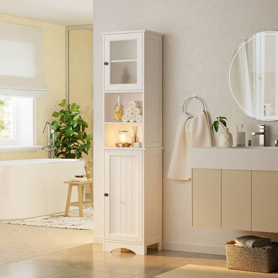 ตู้เก็บของในห้องน้ำแบบมีบานประ - Storage บทวิจารณ์และราคา